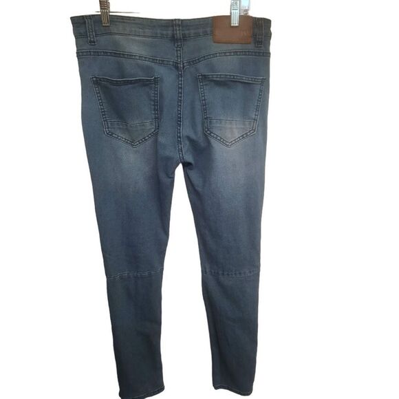 Waimea Men's 32x31 Skinny Fit Distressed Rip Torn Designer Trendy Embroidered - Picture 11 of 16